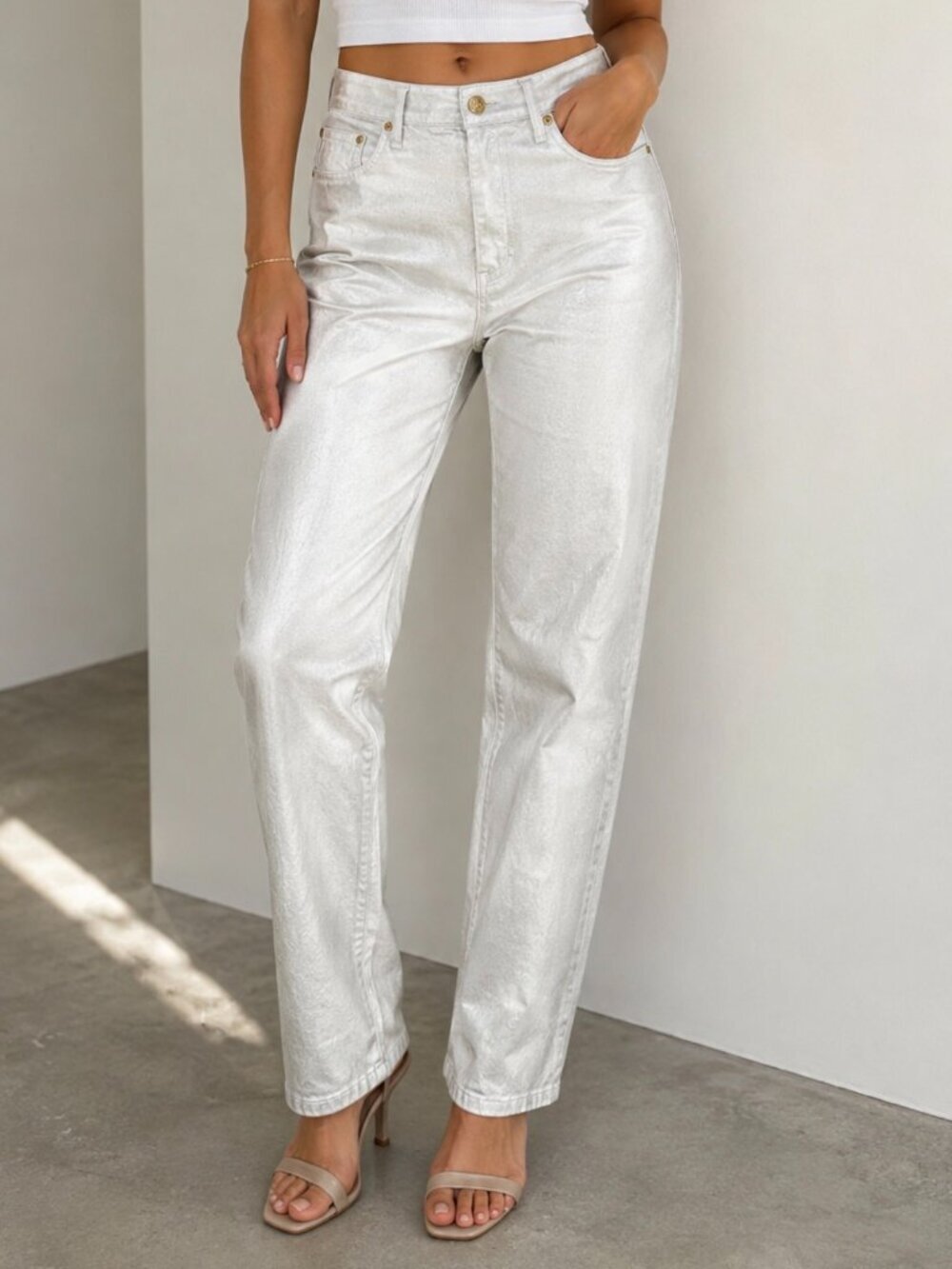 LILLY PULITZER COCO METALLIC PANTS,SIZE 16